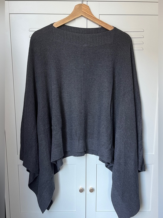 lululemon athletica Sweaters - Lululemon Forward Flow Poncho Sweater - Dark Carbon Gray Knit Women's Sweater